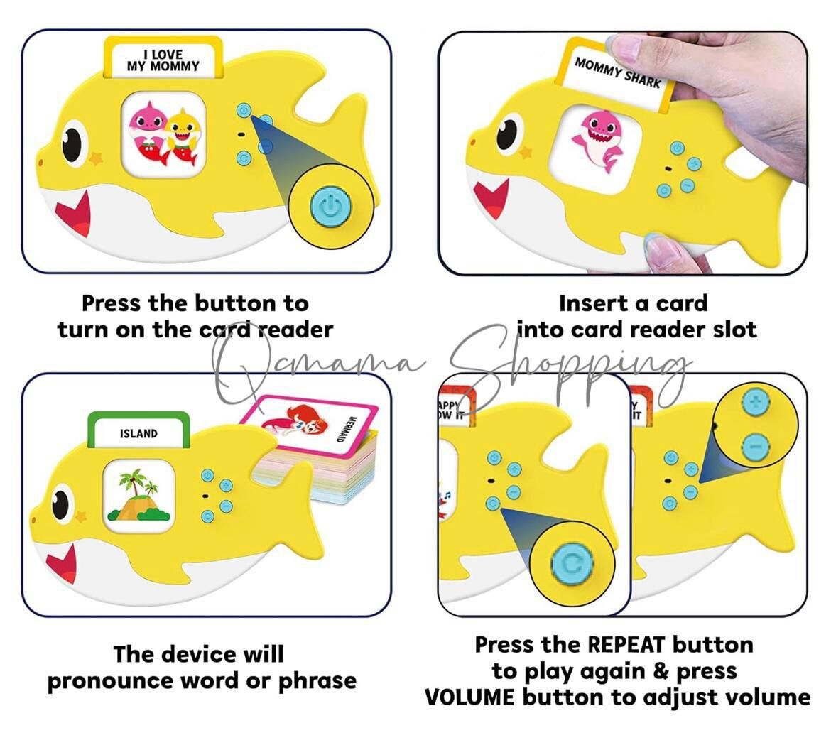 (現貨) 美國直送Baby Shark讀卡機 (246 cards, 12 Theme)