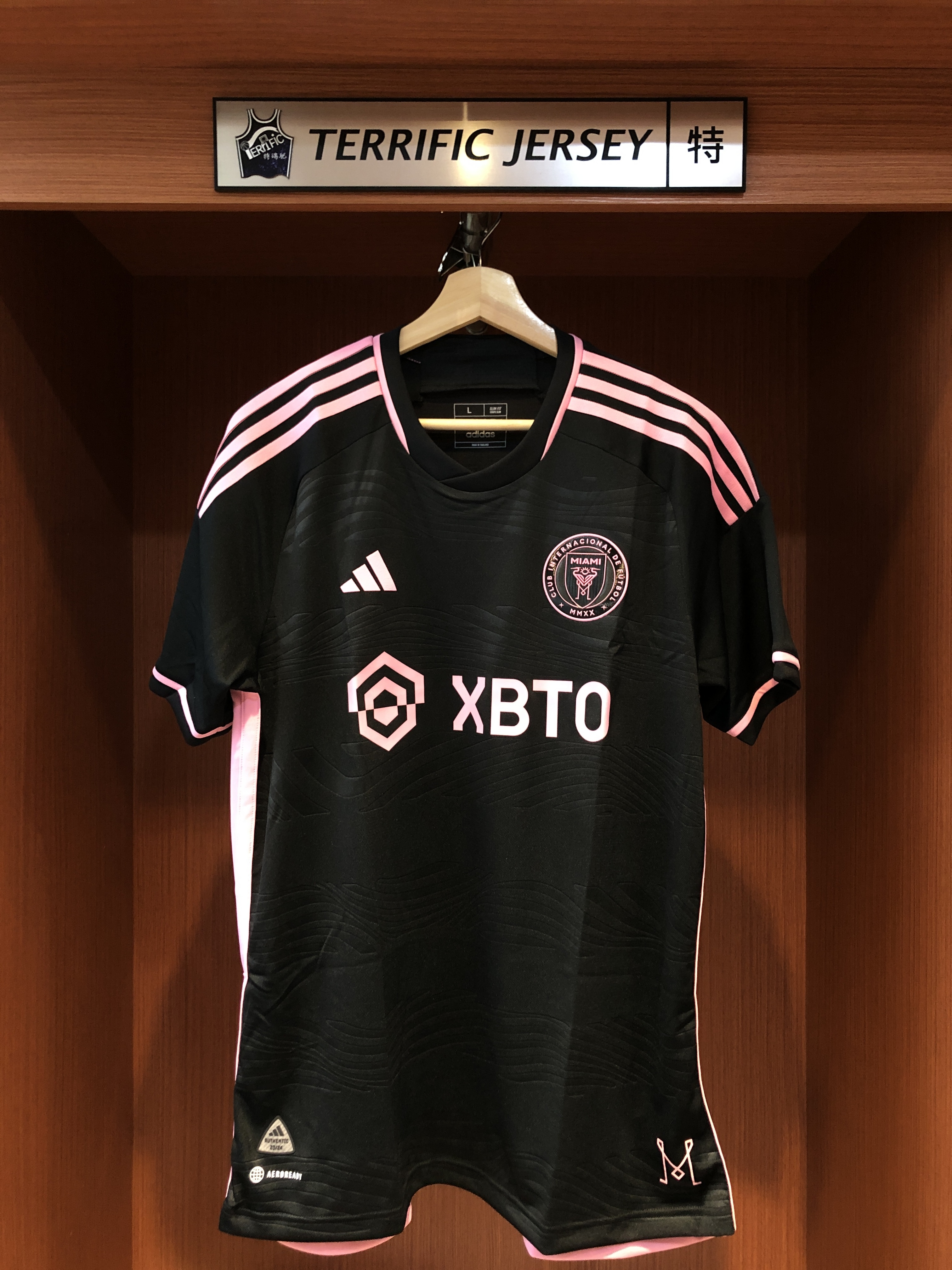 MLS足球 Lionel Messi 邁阿密國際 黑 舊版 Adidas Authentic Jersey 球員版 燙印 全新