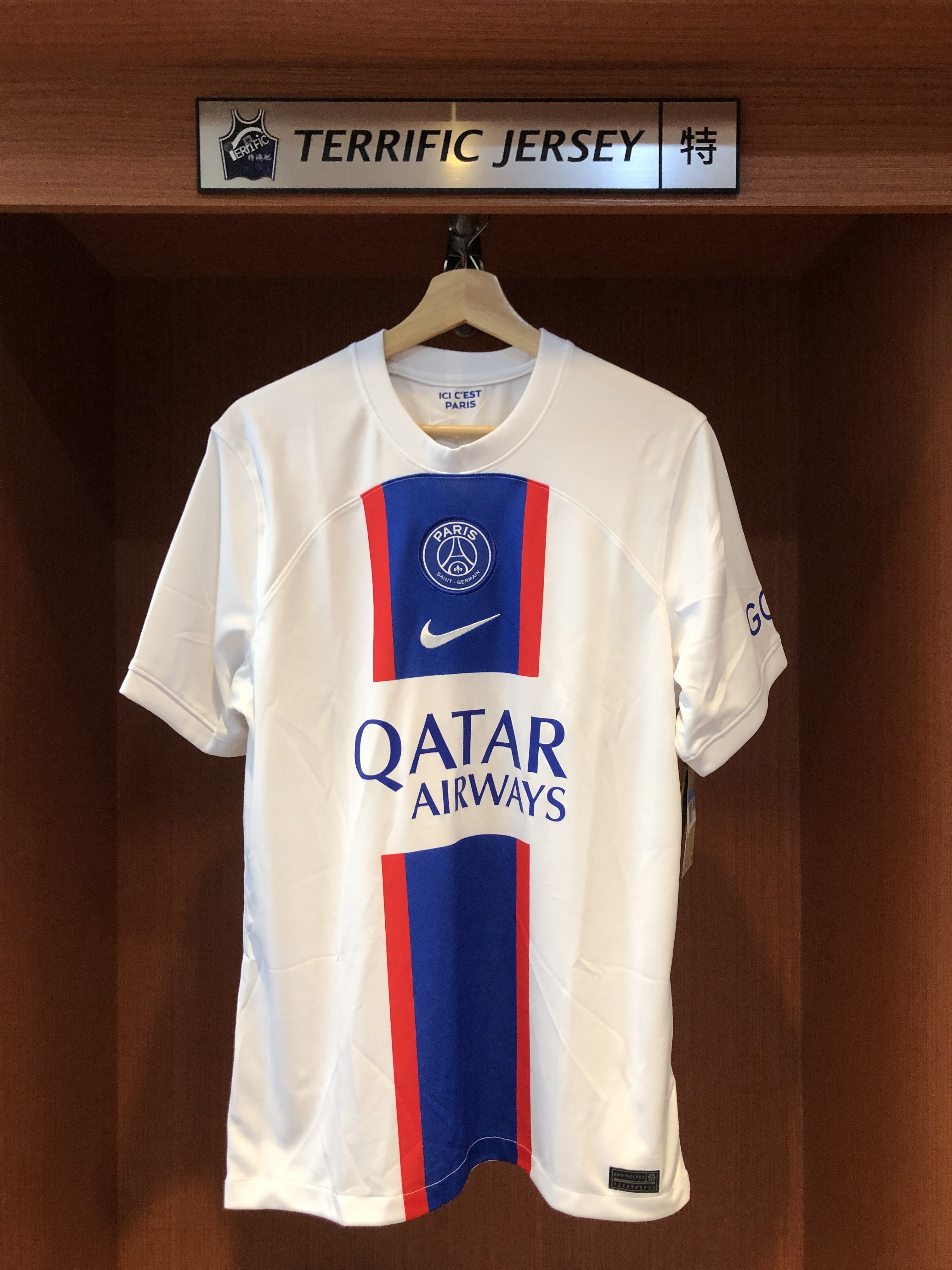 Ligue 1足球 Paris Saint-Germain 巴黎聖日耳曼 白 Nike Replica Jersey 球迷版 空白球衣 全新