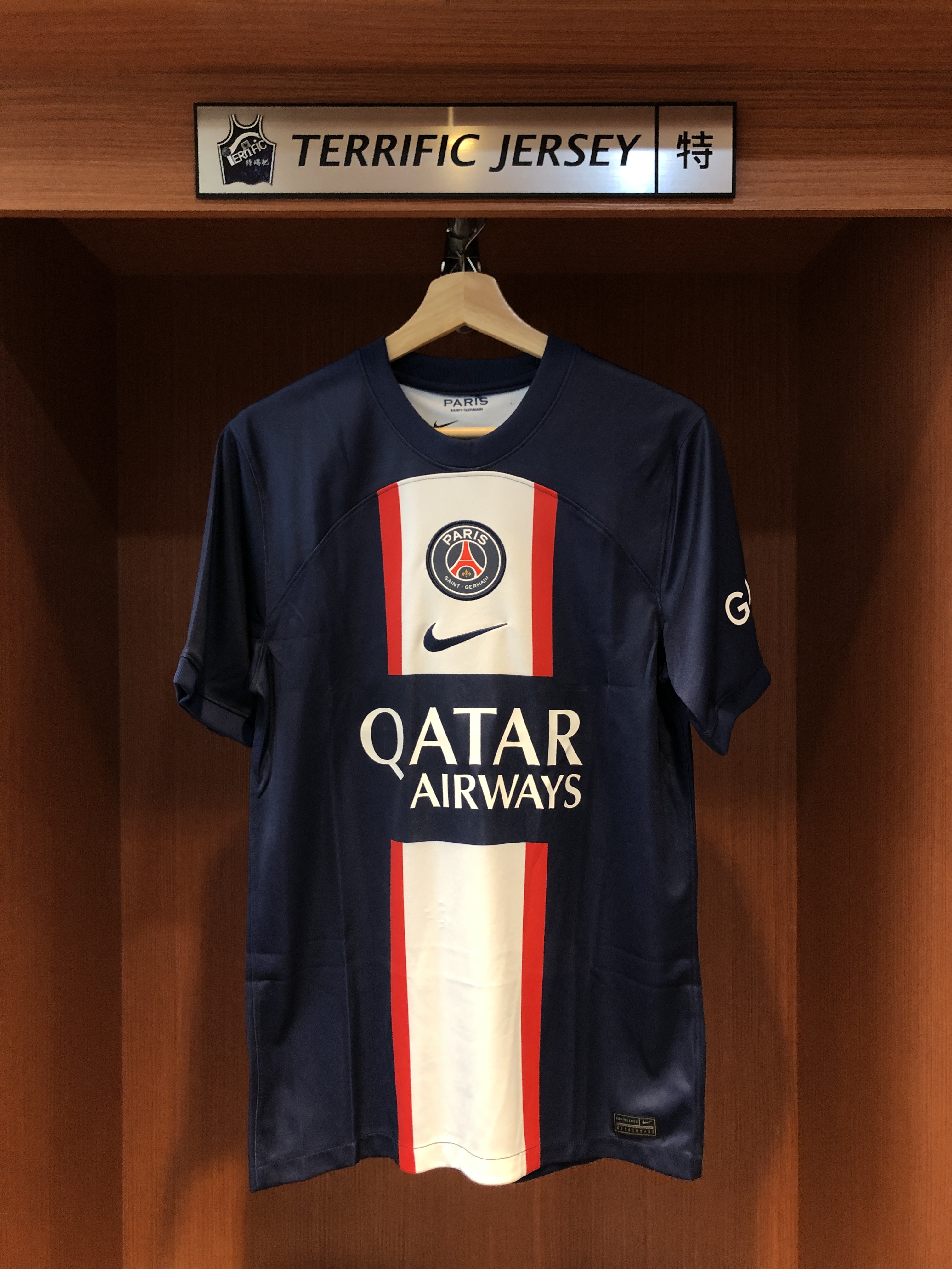 Ligue 1足球 Lionel Messi 巴黎聖日耳曼深藍 Nike Replica Jersey 球迷版 燙印 全新