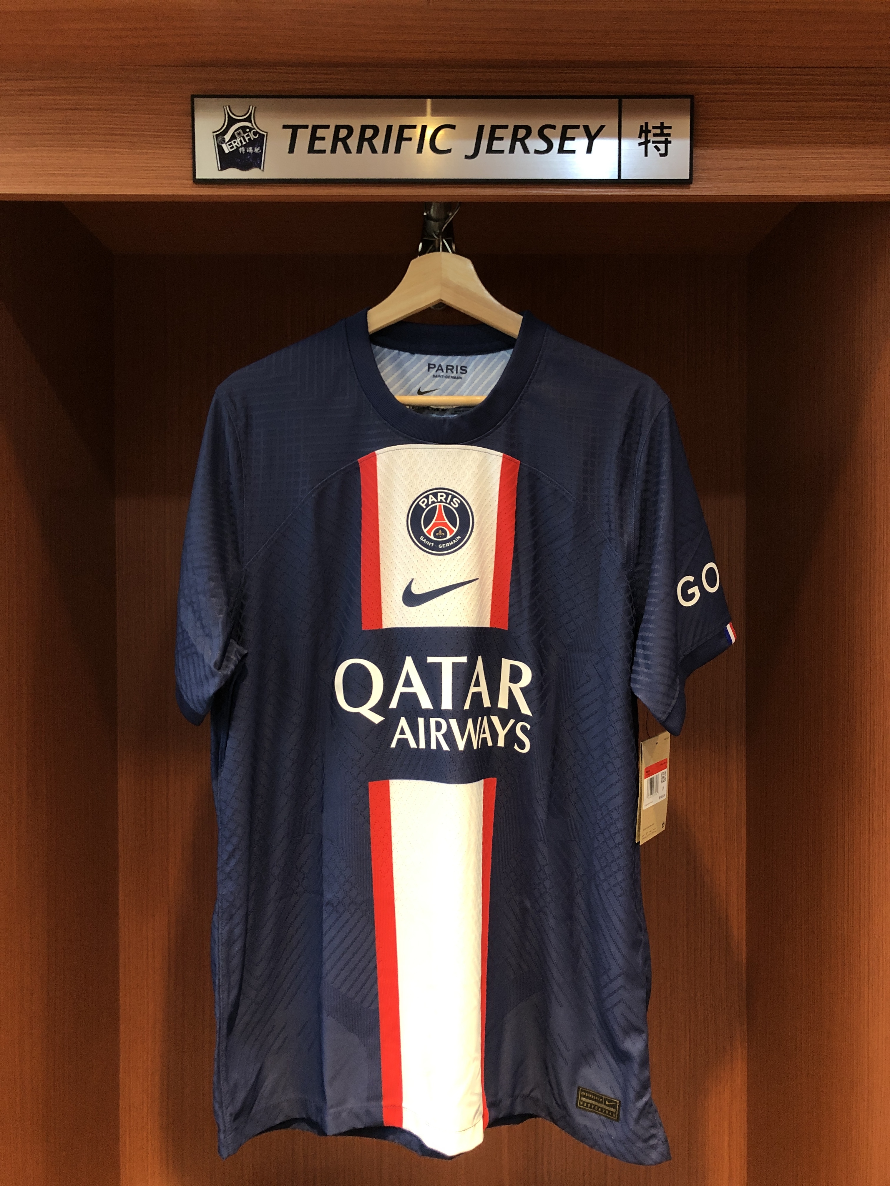 Ligue 1足球 巴黎聖日耳曼 空白球衣 Nike Authentic Jersey 球員版 全新