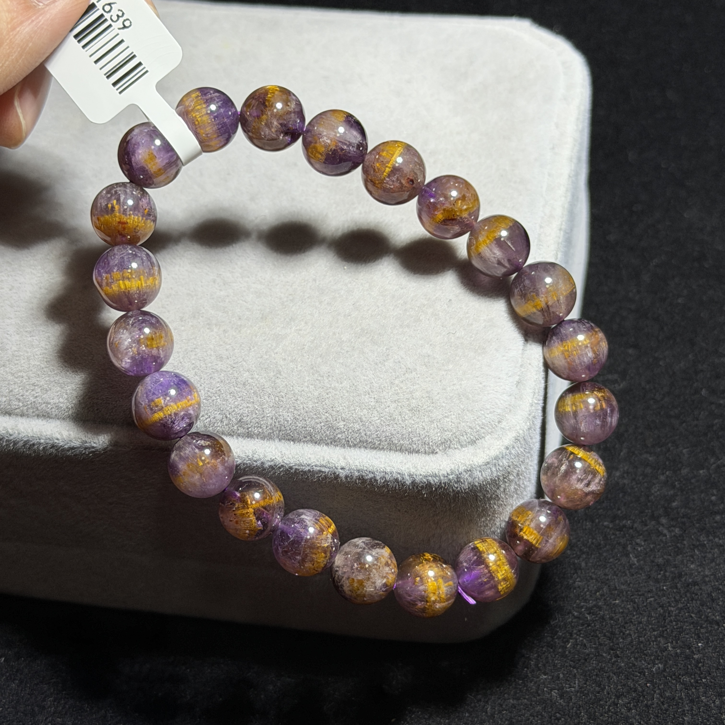 紫鈦晶金腰帶 8.5+mm ABT1639