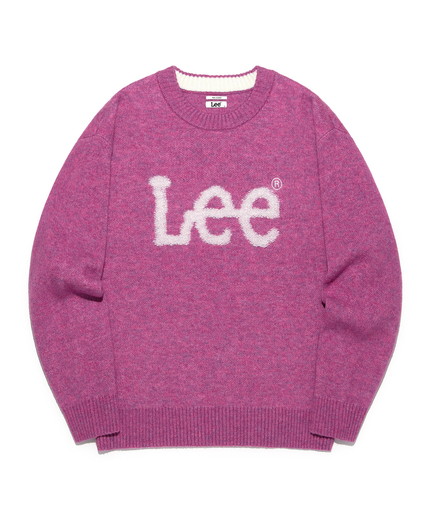 Lee Buckle Big Twitch Logo Knit Pink