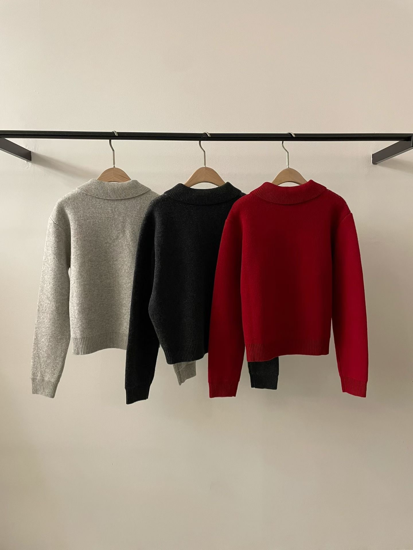 A1DA3#4061 菱格冷織衫*3色