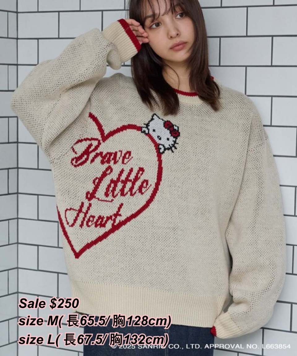 260108 Sale Sanrio 角色圖案冷衫/ 多款