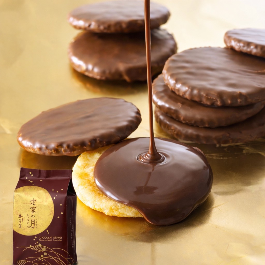 (預購商品) 小倉定家之月巧克力仙貝米果 愛食用袋5枚入