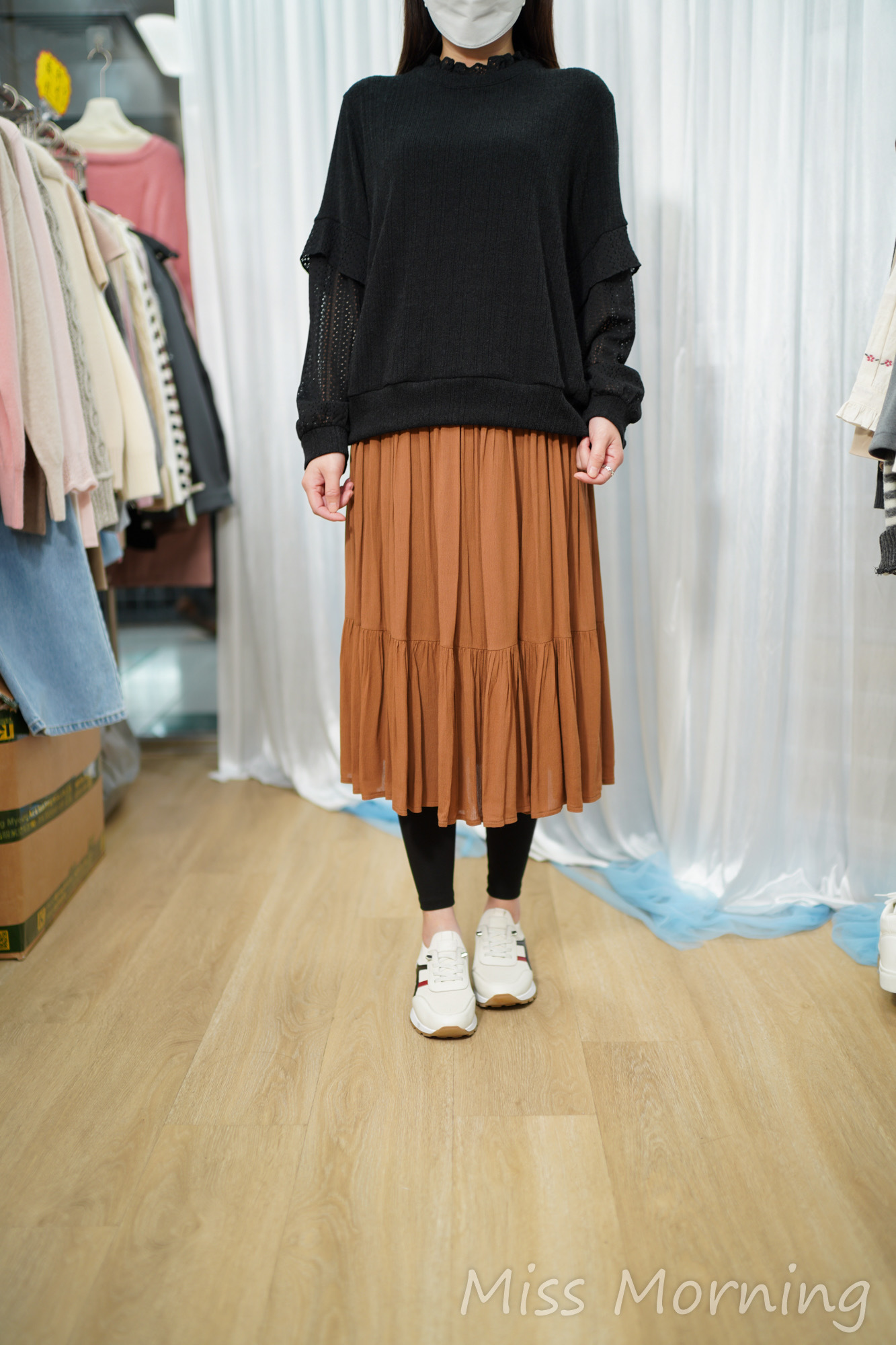 高質薄款假2件上衣(15025)