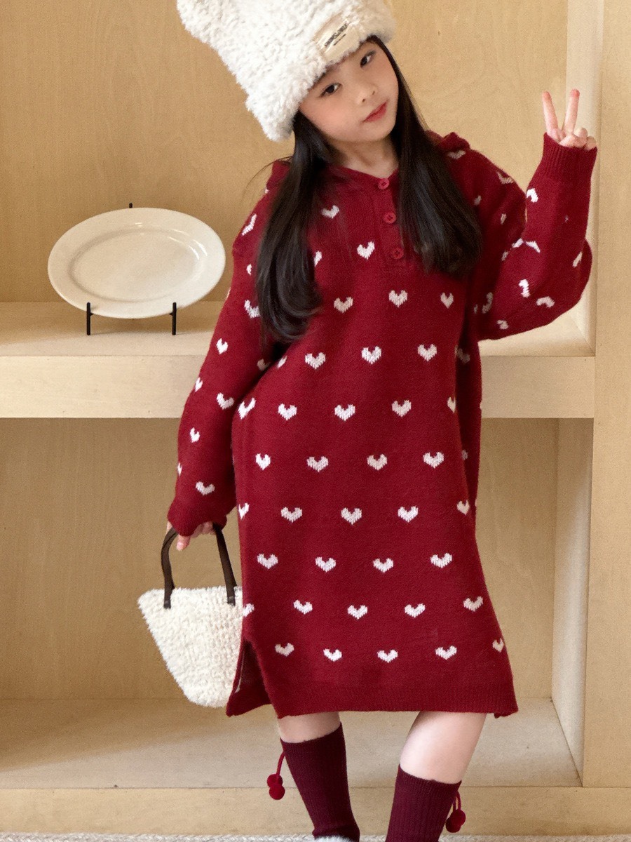 愛心針織連身裙