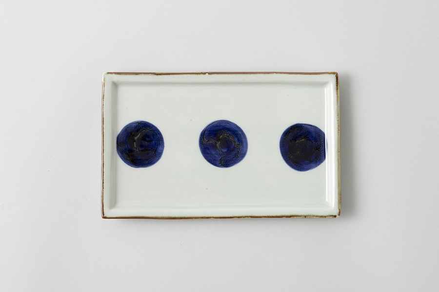 BARBAR-伊呂波 長角皿／丸紋