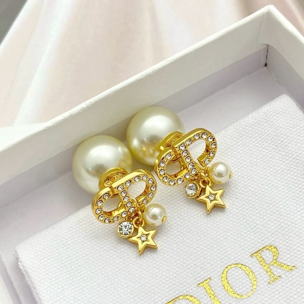 18k Dr”金鑽CD星空流蘇小墜珍珠系”高奢定製款