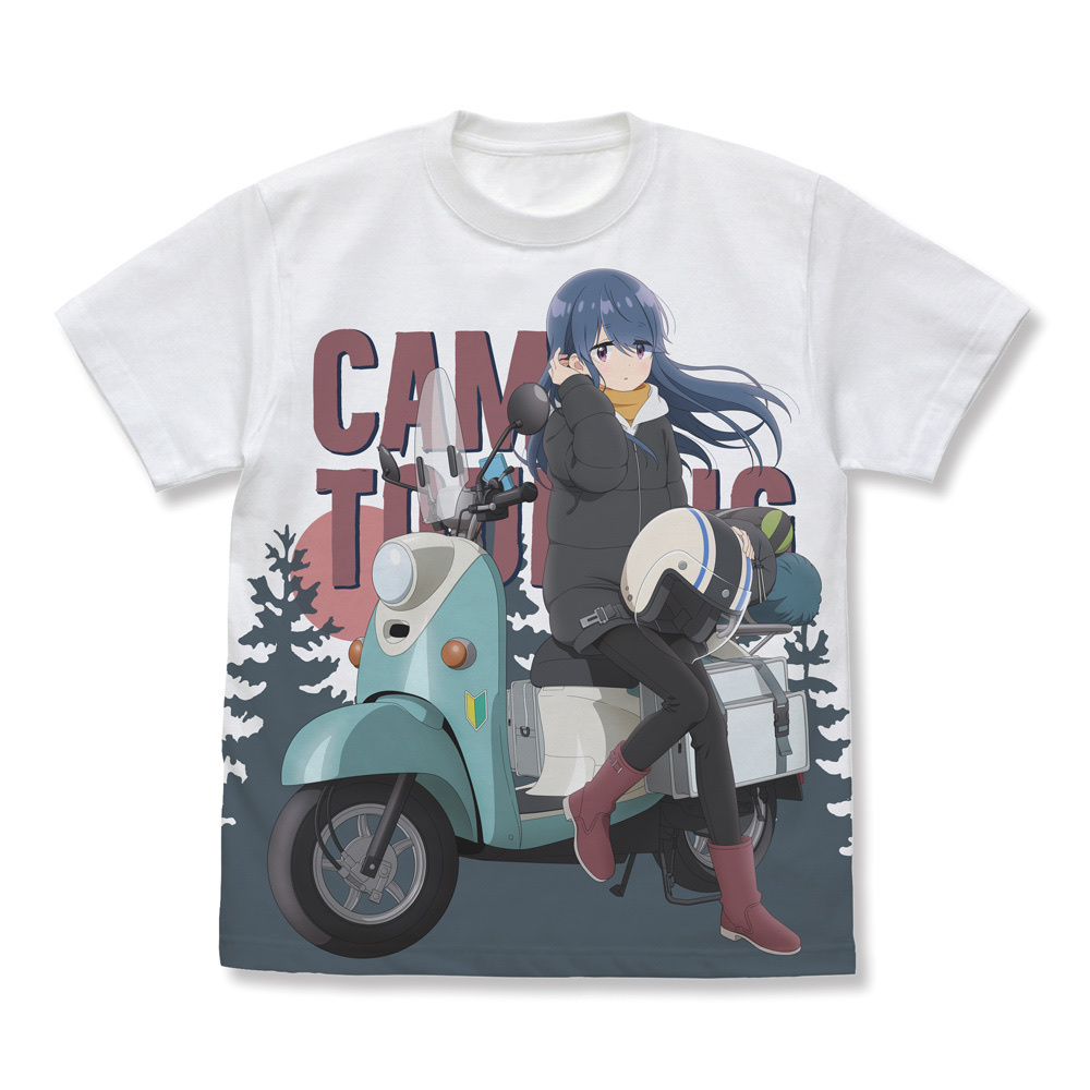 Cospa 011926 描き下ろし 志摩リン フルグラフィックTシャツ バイクでひといきVer. [『ゆるキャン△ SEASON３』]