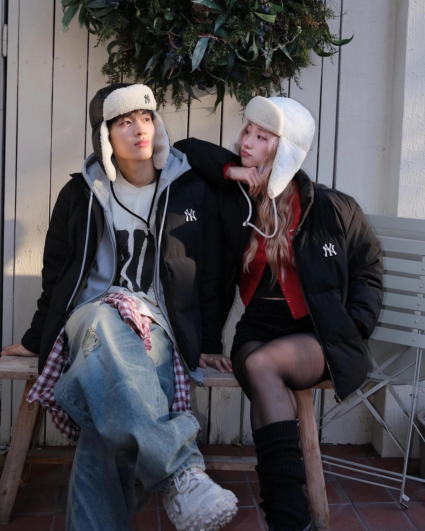 代購-MLB 紐約洋基隊 FW24 保暖輕盈 立領拉鍊 短款鴨羽絨服 男女同款