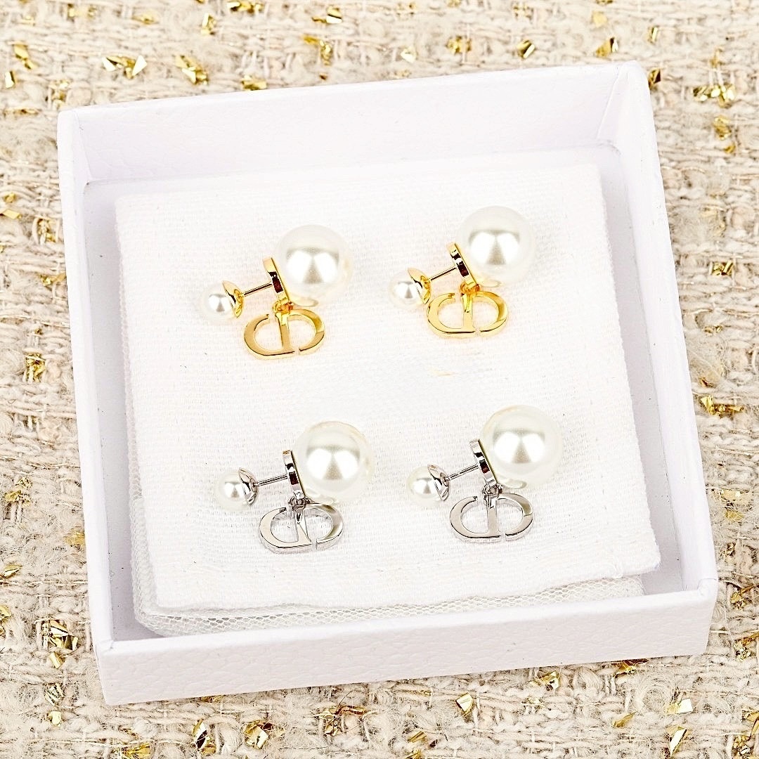 18k Dr”經典CD金/銀/古金夢幻後釦珍珠系”高奢定製款