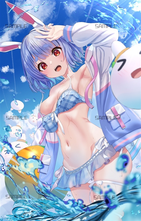 C106「同人代購」[Melonbooks代購」ちょっとHな水着ぺこらタペストリー