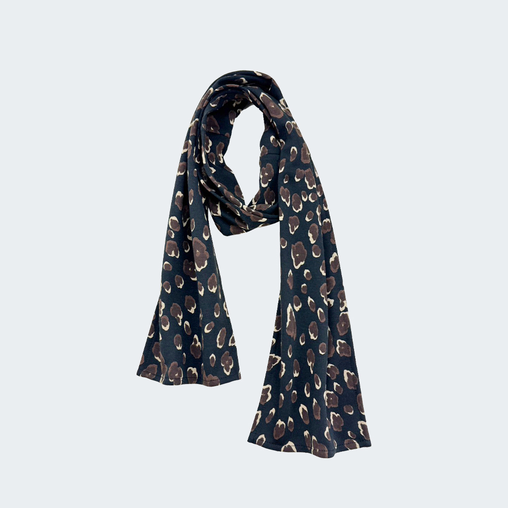 城市斑影輕柔印花圍巾