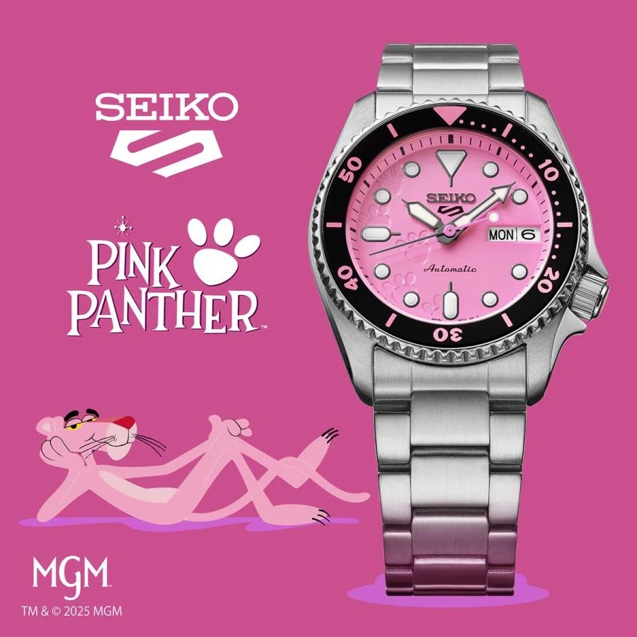 日本版 日本製造 SEIKO 5 SPORTS SKX SERIES PINK PANTHER LIMITED EDITION MADE IN JAPAN JDM SBSA321 / SRPM07 精工 SKX系列粉紅豹 頑皮豹 傻豹限量版