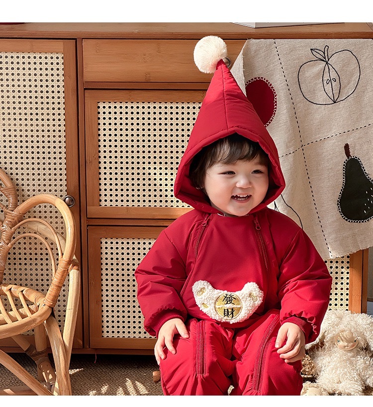 [陸製]過年服｜招財進寶連身服