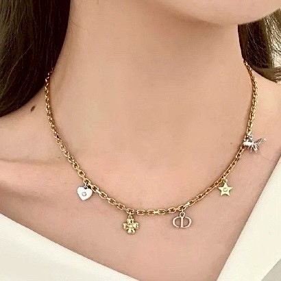 18k Dr”多元素流蘇小墜高奢定製項鍊