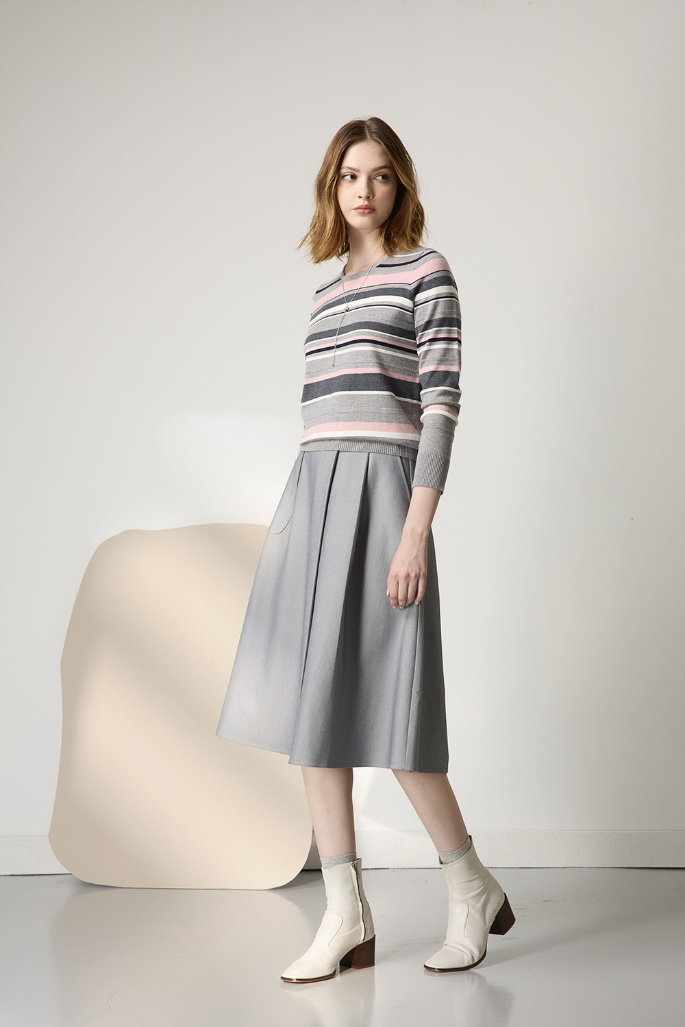 層次光影白鑽長鍊項鍊