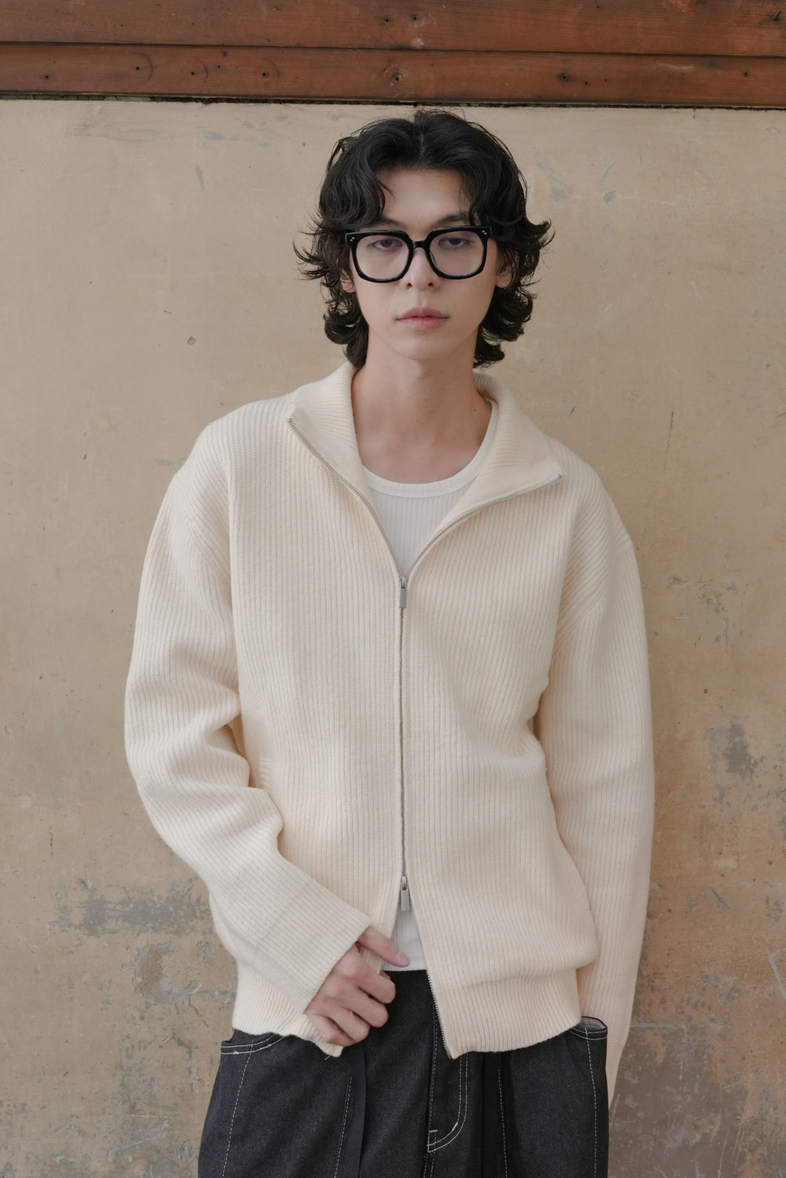 Kyle Zip-Up Knit #毛衣