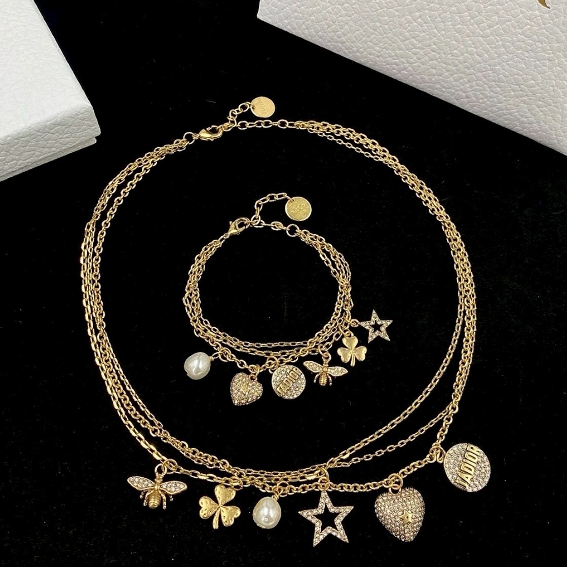 18k JADIOR”三層鍊重磅多元素流蘇小墜”高奢定製系列