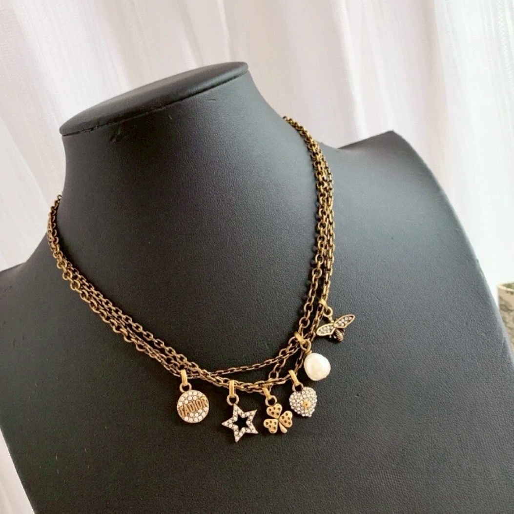 18k JADIOR”三層鍊重磅多元素流蘇小墜”高奢定製系列