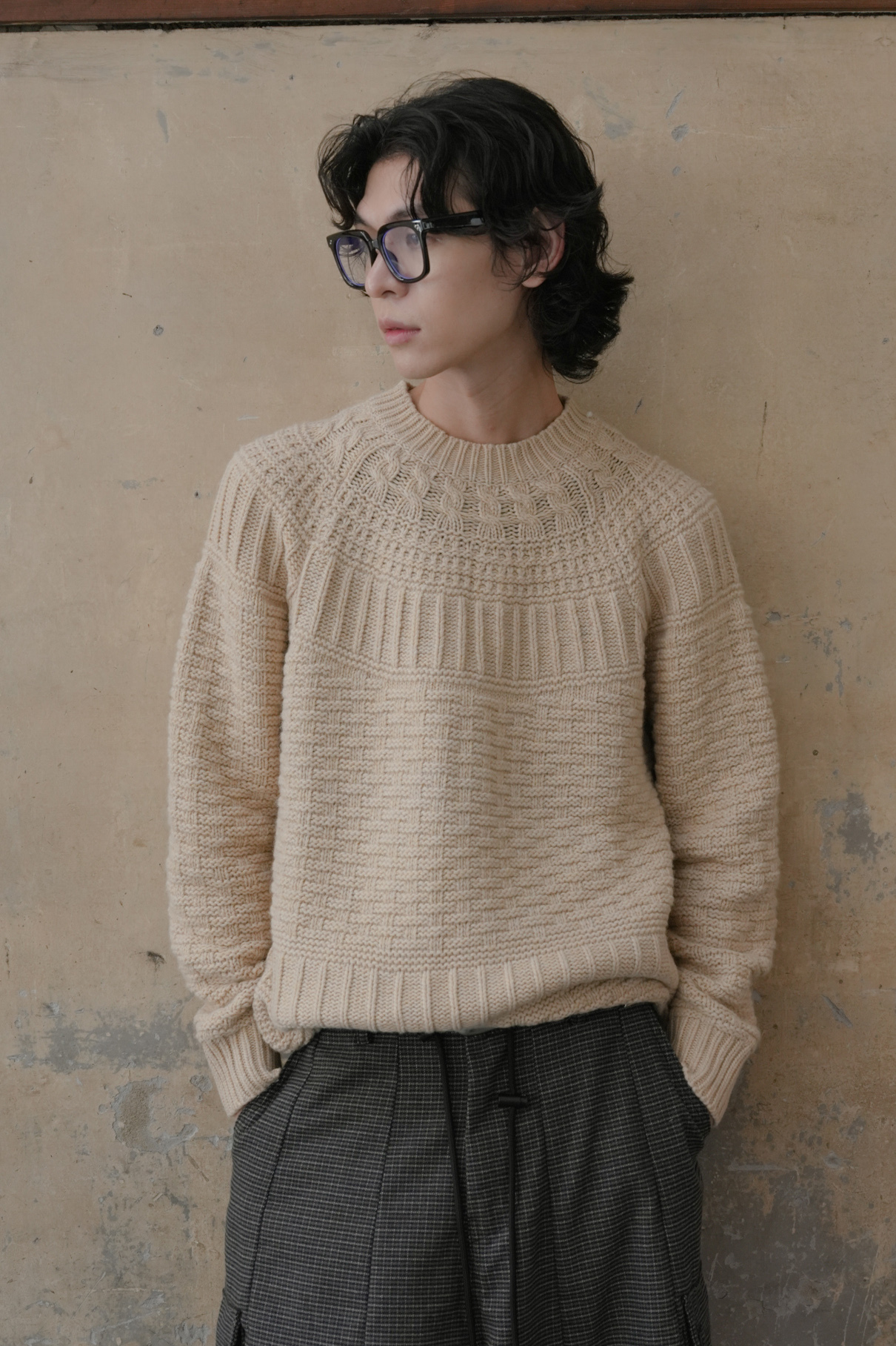 Leva Wool Pattern Knit #毛衣