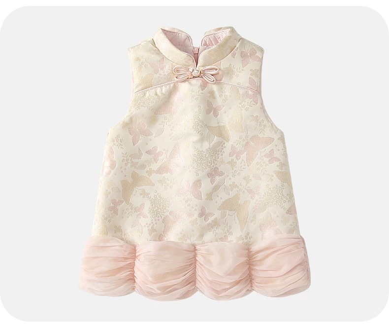 [陸製]過年服｜網紗點綴旗袍洋裝