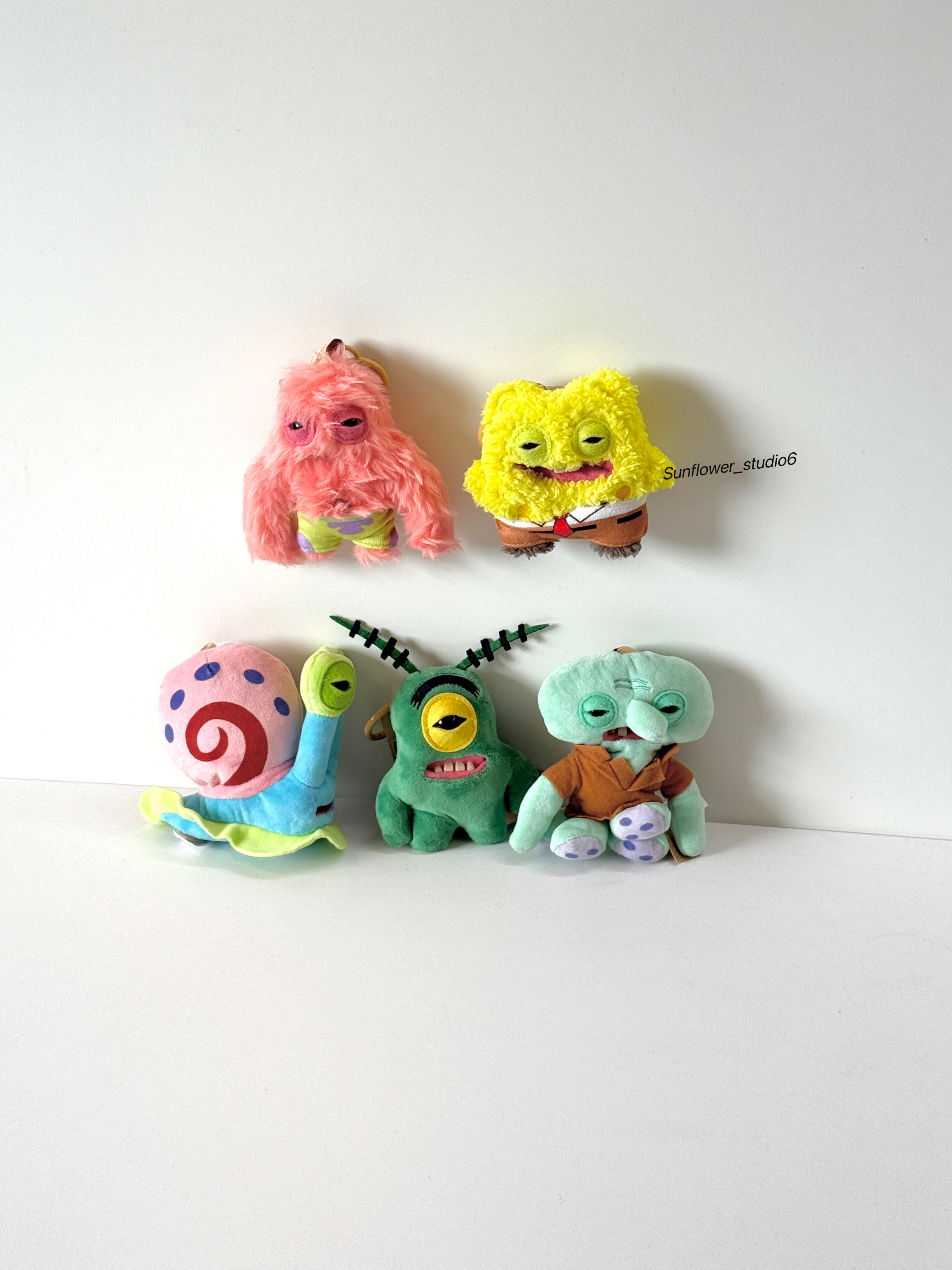 Fuggler x SpongeBob 毛絨吊飾 鑰匙圈 放克 牙寶 醜萌 海綿寶寶 派大星 章魚哥 皮老闆 小蝸(任買兩件7-11免運)/預購