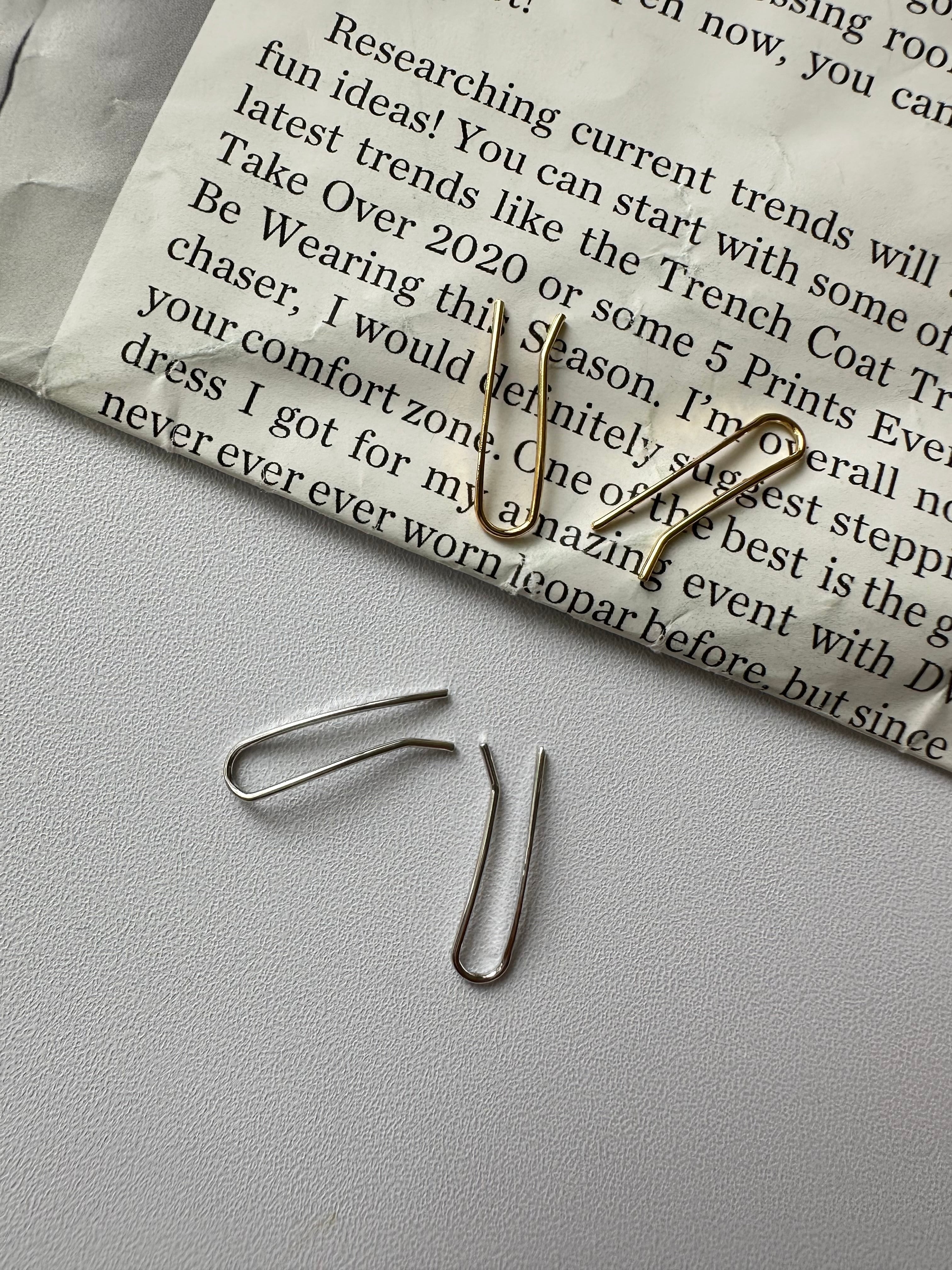 SS slim curve clip pierce