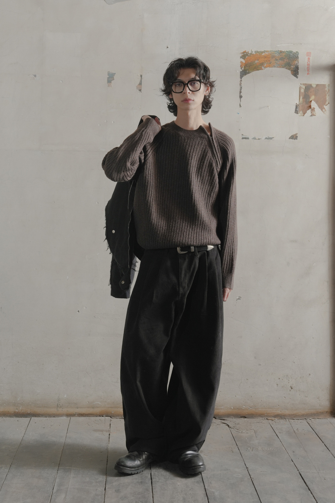 Lock Diagonal Zipper Knit #毛衣