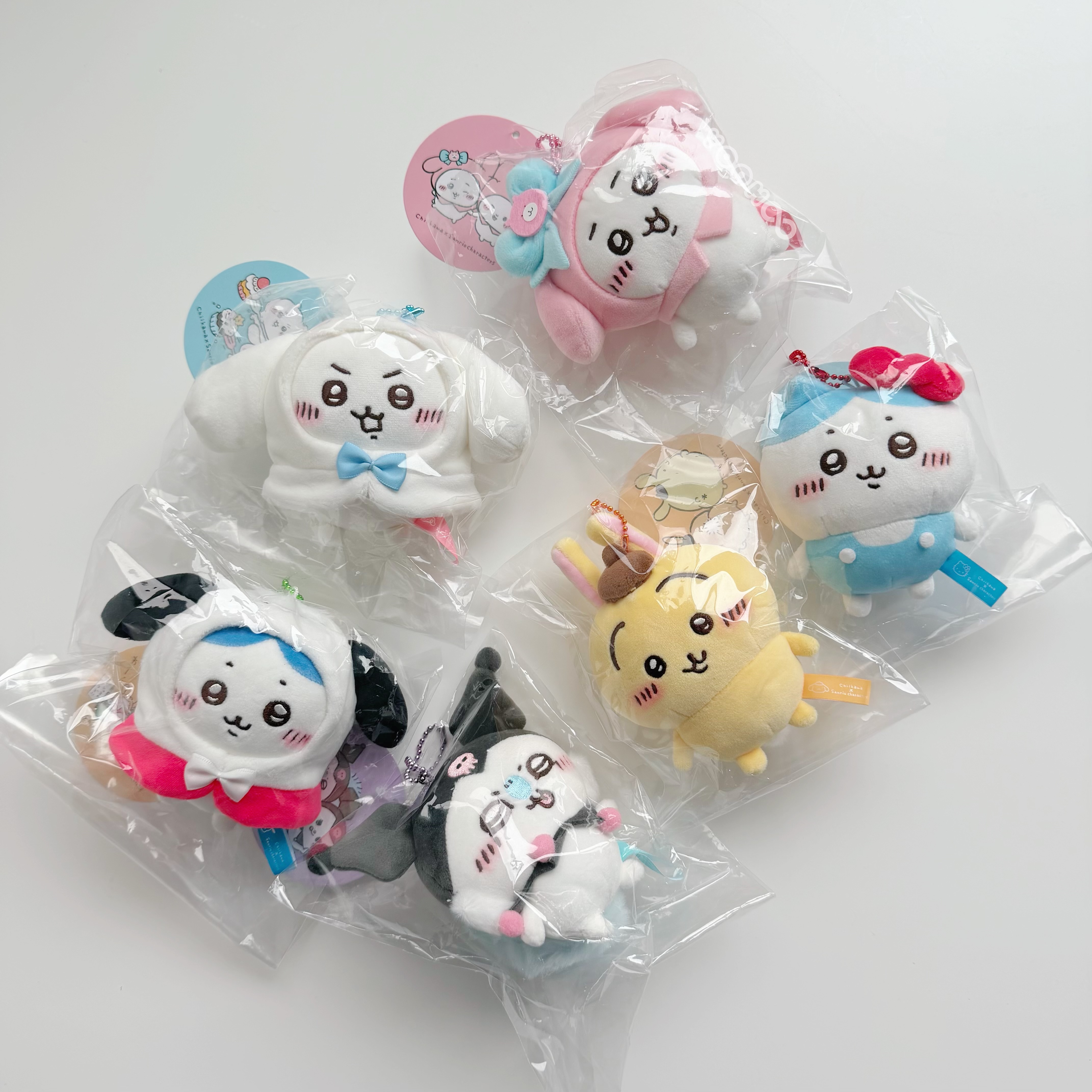 現貨┃Chiikawa 吉伊卡哇 x Sanrio 聯名 三麗鷗 KITTY 布丁狗 酷洛米 烏薩奇 小八 吉伊 娃娃 吊飾