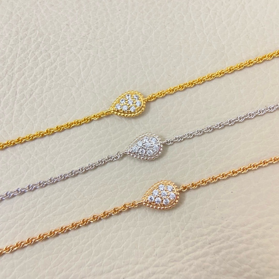 18k Bo’serpent Boheme”水滴鑽珠邊高奢定製手鍊