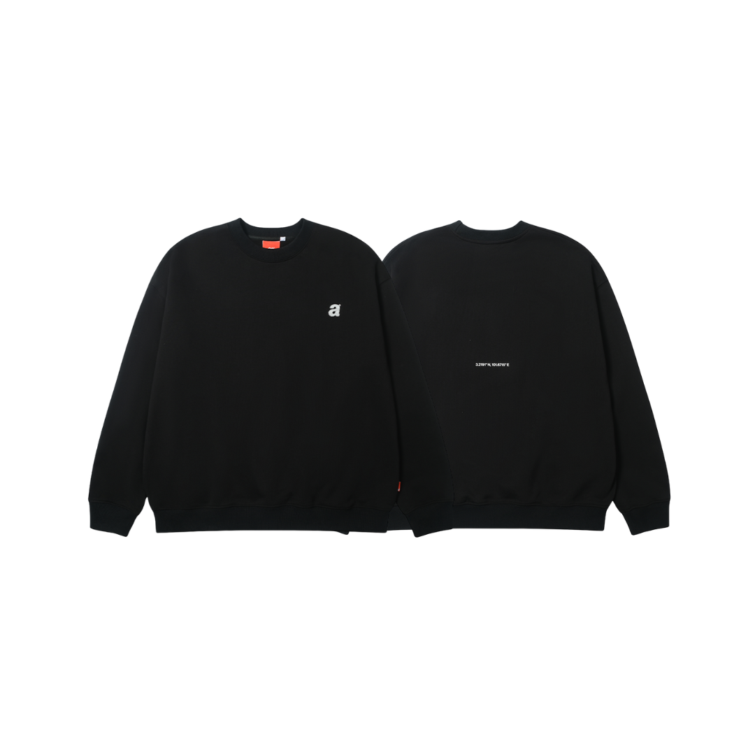 A.A Drop Point Crewneck 座標印花圓領衛衣