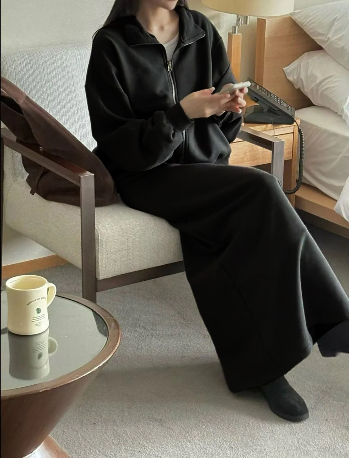 RIFF 鬆弛感輕奢拉鍊套裝