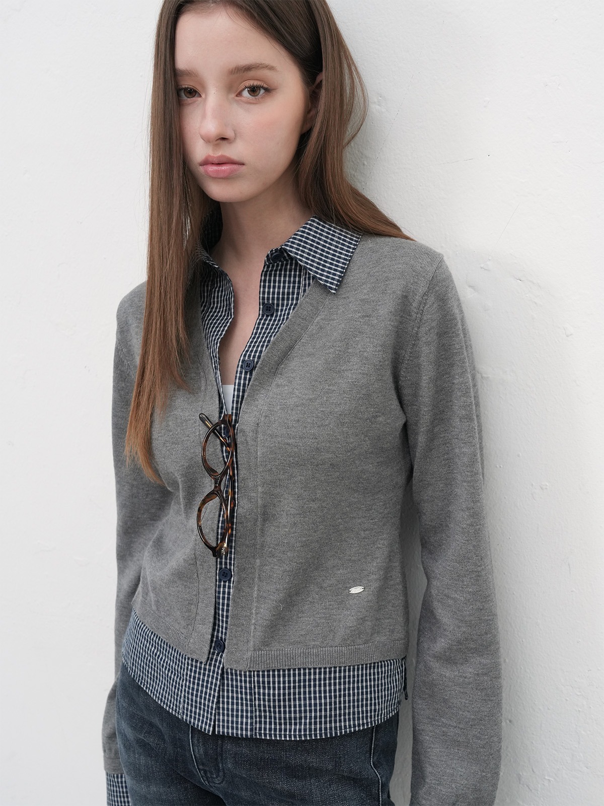 General Idea Layered V-neck Knitwear Pullover