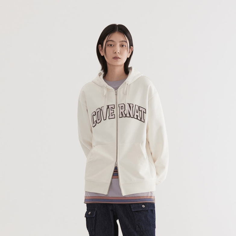Covernat｜C Logo Zip-Up Hoodie [2 colors]