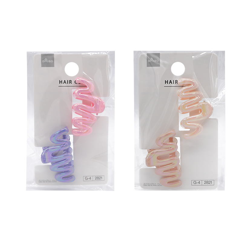 髮夾組/波浪 極光色 2入