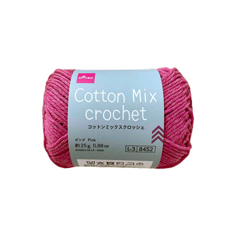 毛線/棉混鉤針 粉紅 25g