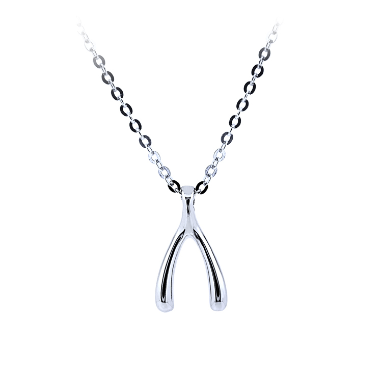 925純銀「許願骨 」套鍊 (15吋+5公分延長鍊)-SNS0002