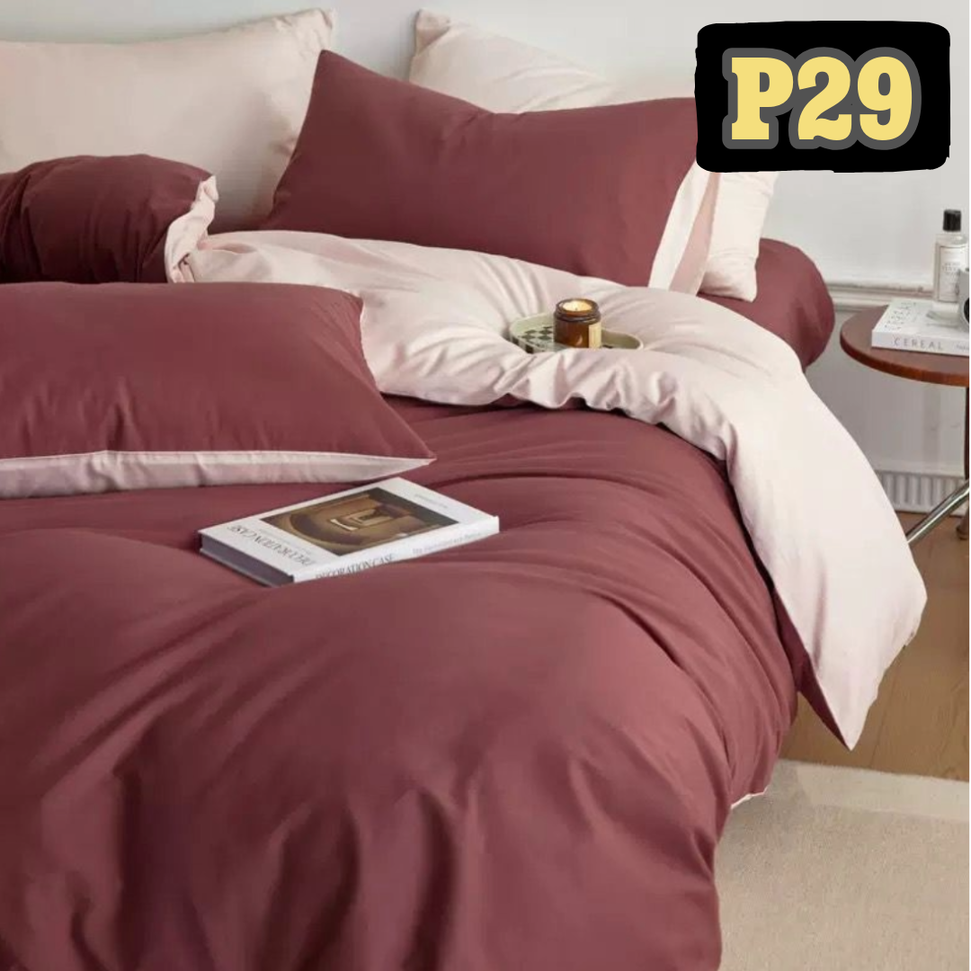 極簡主義純色加厚床品4件套裝 P29