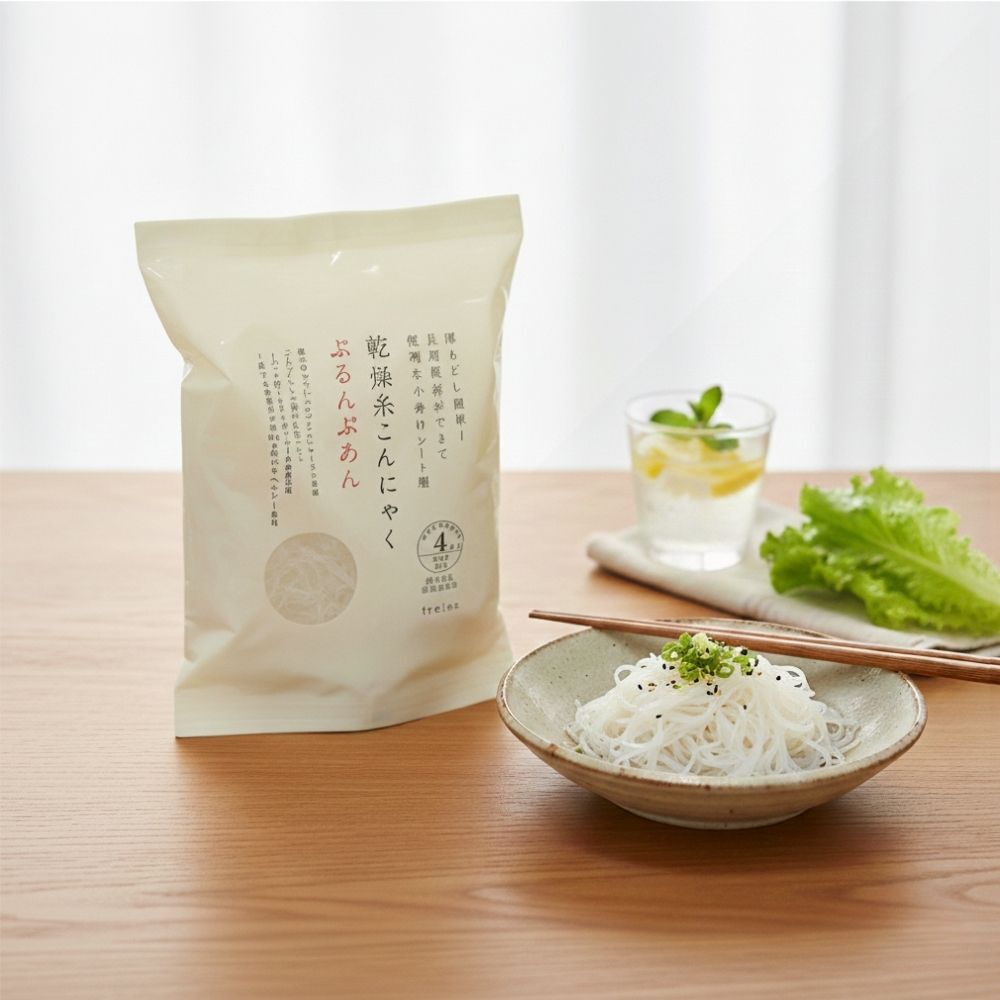 日本 TRETES 低卡乾燥蒟蒻麵 4包入