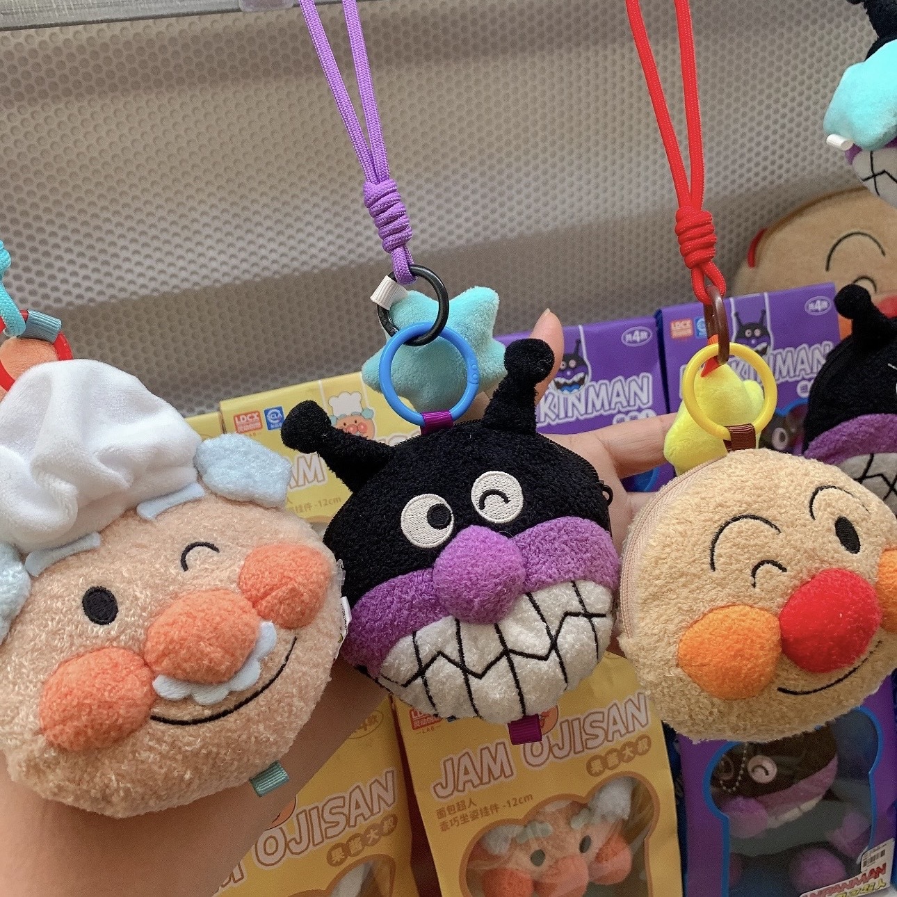 麵包超人 WINK 長毛絨收納包 耳機包 串串 果醬大叔 細菌人