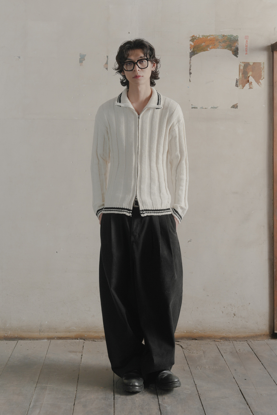 Velvet Zip Up Knit #針織外套