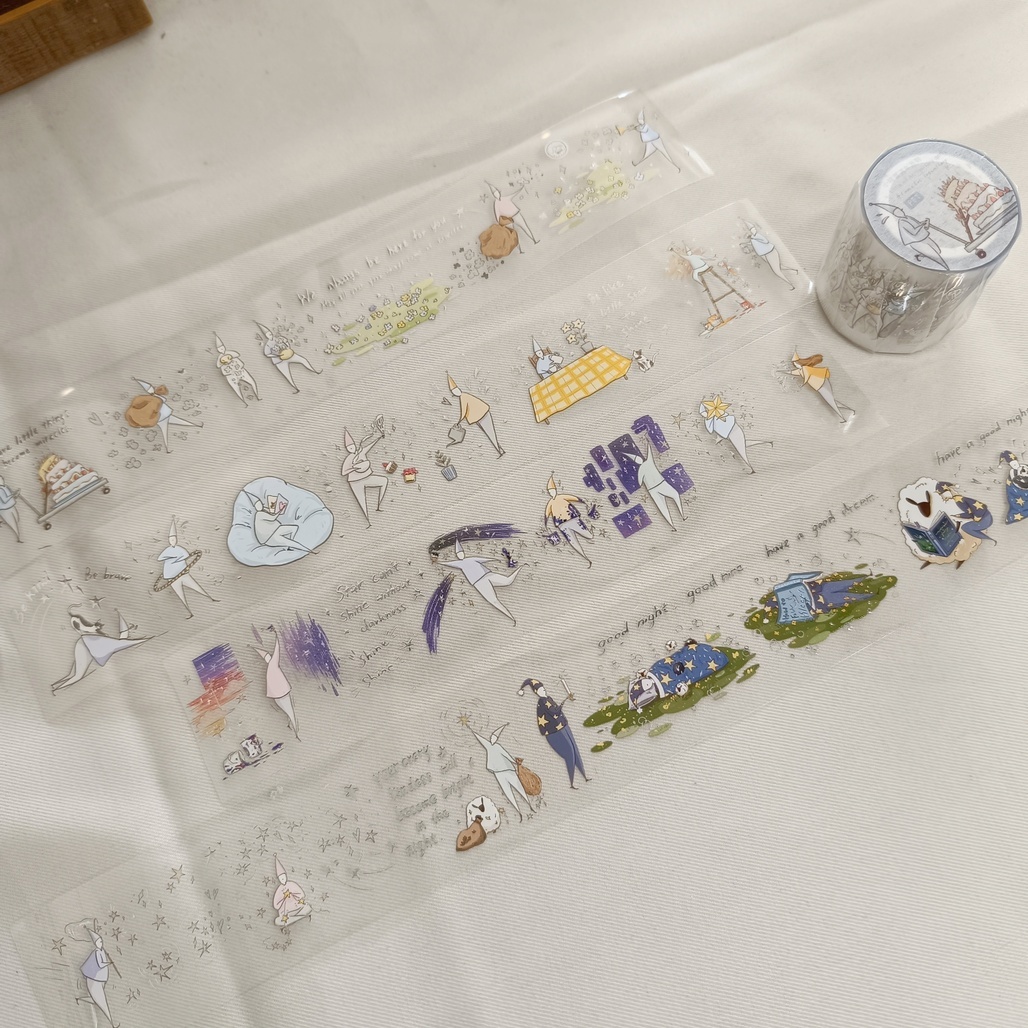 默代誌．十週年系列 4cm燙銀亮面PET膠帶 <整捲/分裝>