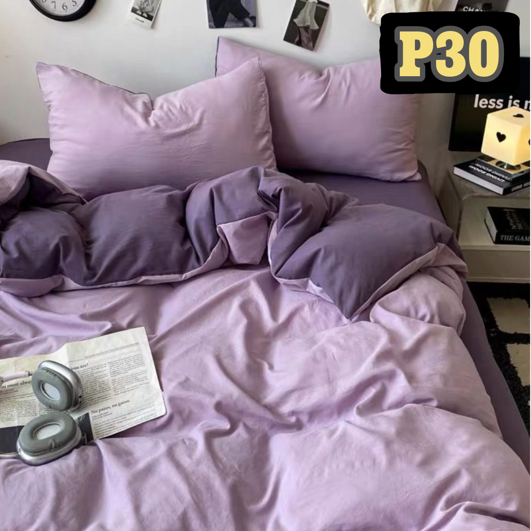 極簡主義純色加厚床品4件套裝 P30