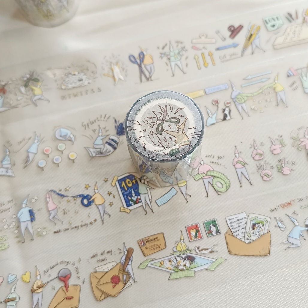 默代誌．文具小精靈 6cm亮面PET/日本和紙膠帶 <整捲/分裝>