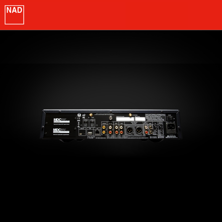 NAD C658 BluOS Streaming DAC Preamp back
