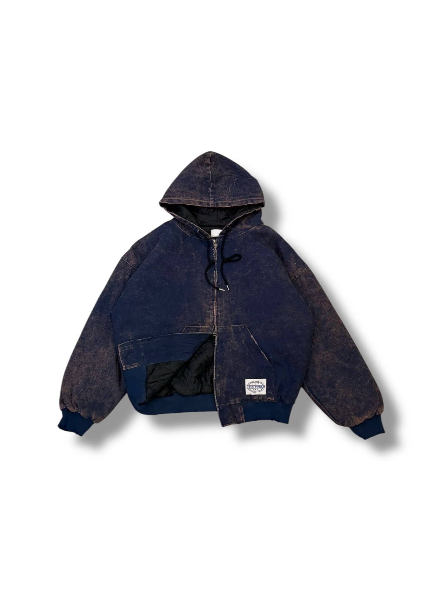 Symphony 外套-丹寧鋪棉連帽外套