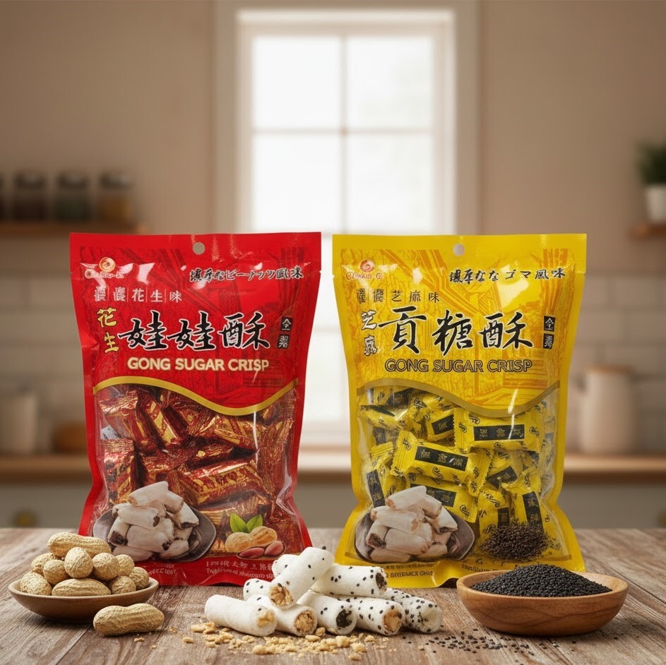 巧益 芝麻貢糖酥 花生娃娃酥 180g